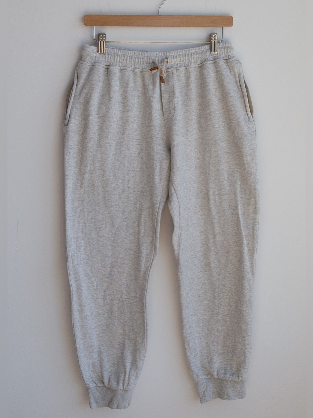 Eleventy Platinum Men’s M Grey Cotton Jogger Pants Made in Italy